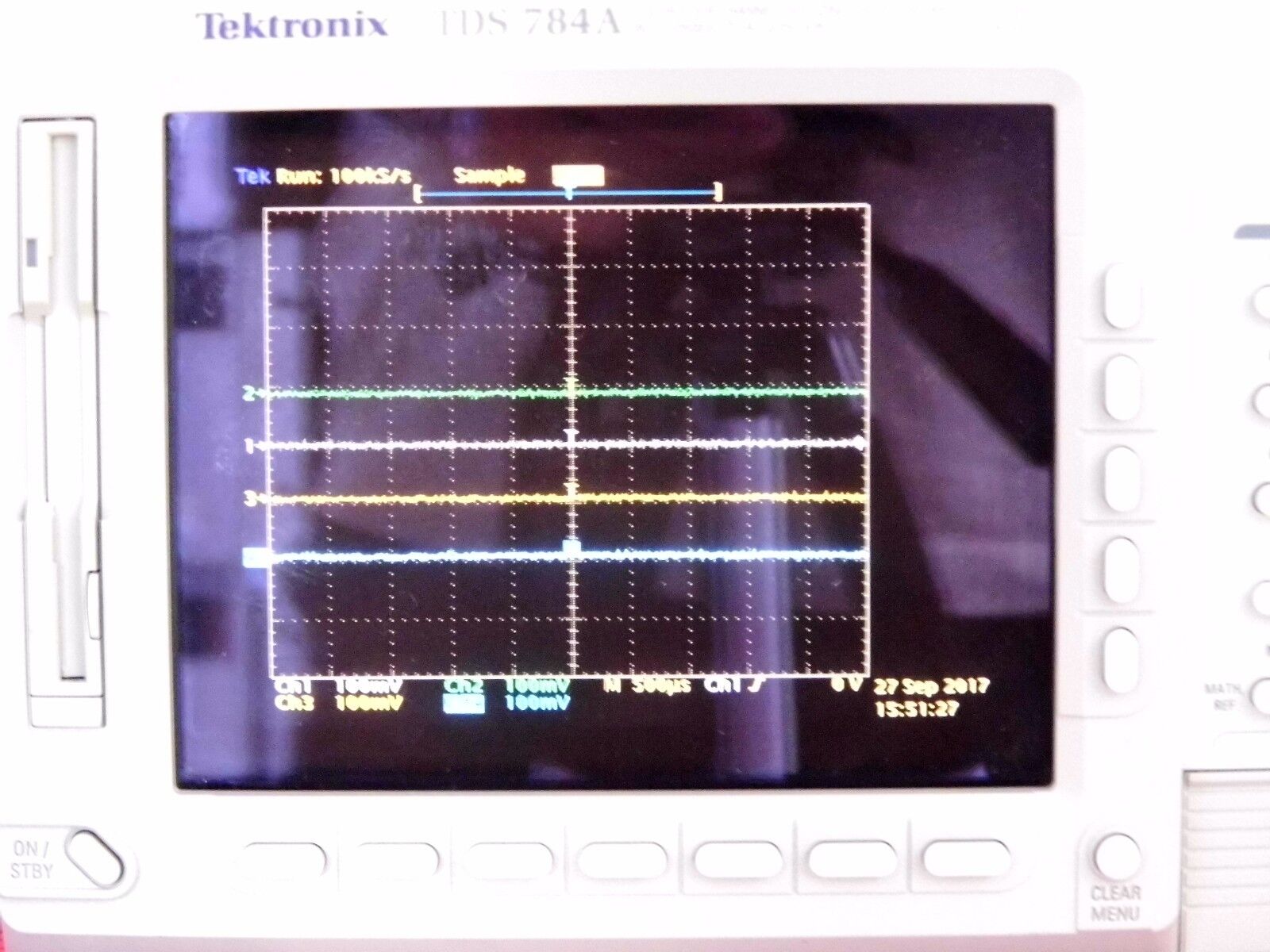 Tektronix TDS784A Oscilloscope 1GHz, 4GS/s Opt's 2F/1M NIST calibrated 8/2017 Tektronix TDS784A Oscilloscope 1GHz, 4GS/s Opt's 2F/1M NIST calibrated 8/2017